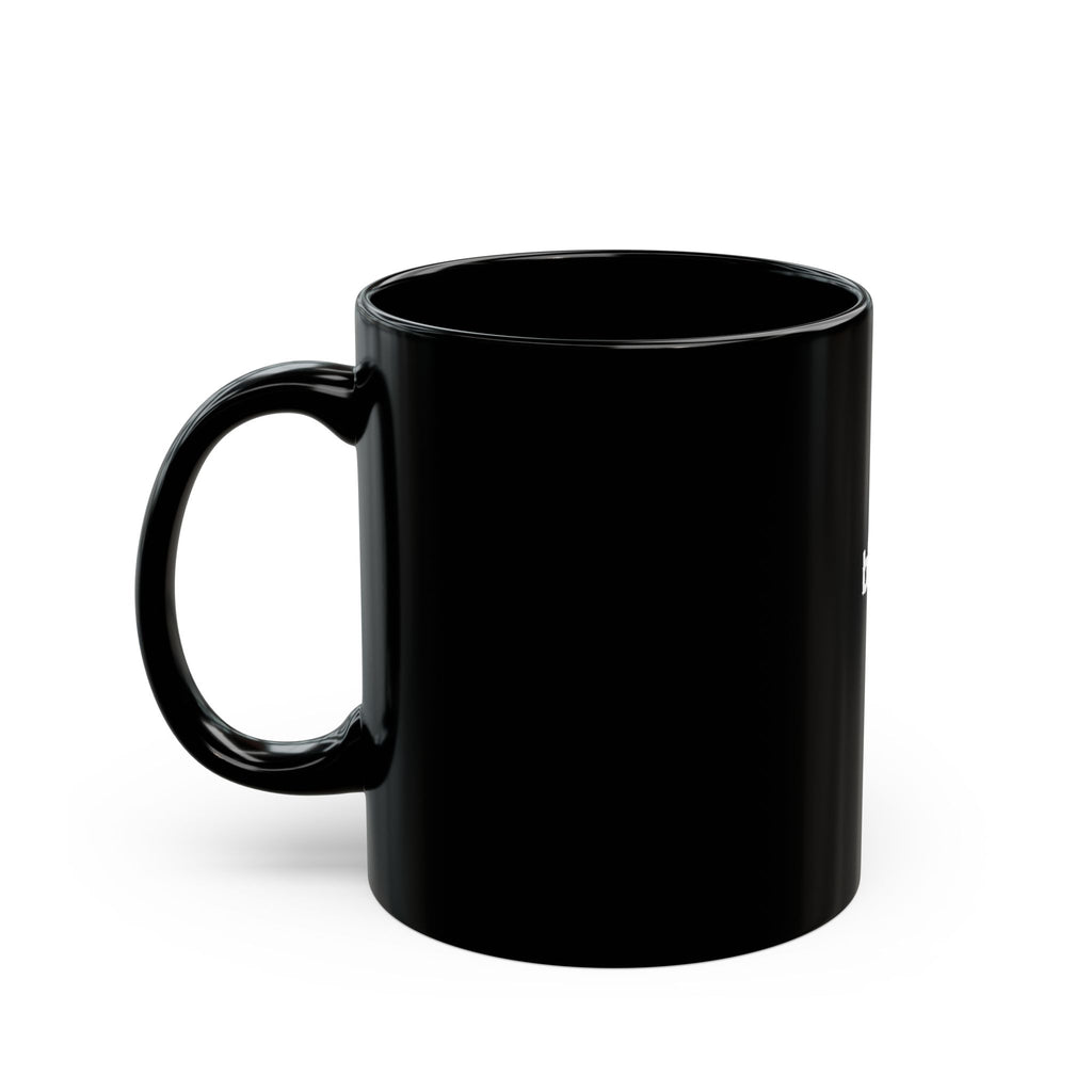 Bitch Minimalist Black Coffee Mug — Small White Script Accent (11oz/15oz)